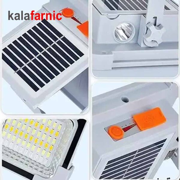 چراغ پروژکتور خورشیدی شارژی(۱۰۰ وات)فوژاو/fuzhao مدل CC8013 - Image 2