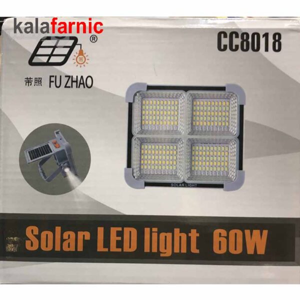 چراغ پروژکتور خورشیدی شارژی(۶۰ وات)فوژاو/fuzhao مدل CC8018 - Image 4