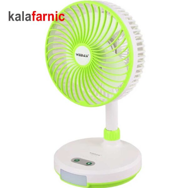 پنکه شارژی رومیزی ویداسی/WEIDASI مدل WD-219
