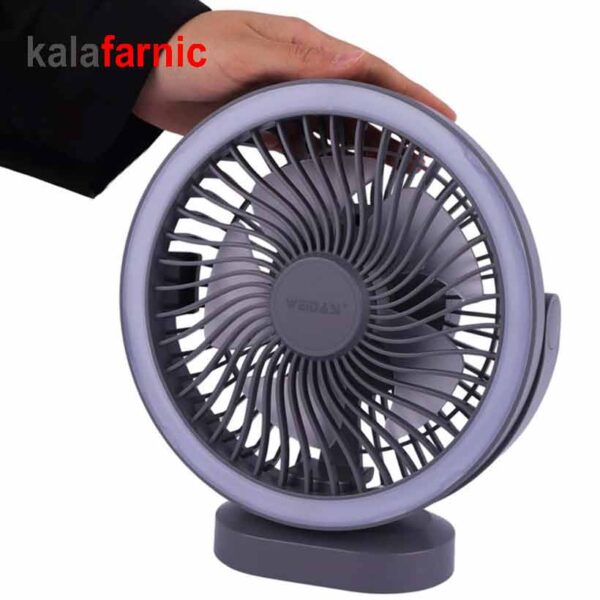 پنکه شارژی رومیزی ویداسی/WEIDASI مدل WD-279 - Image 3