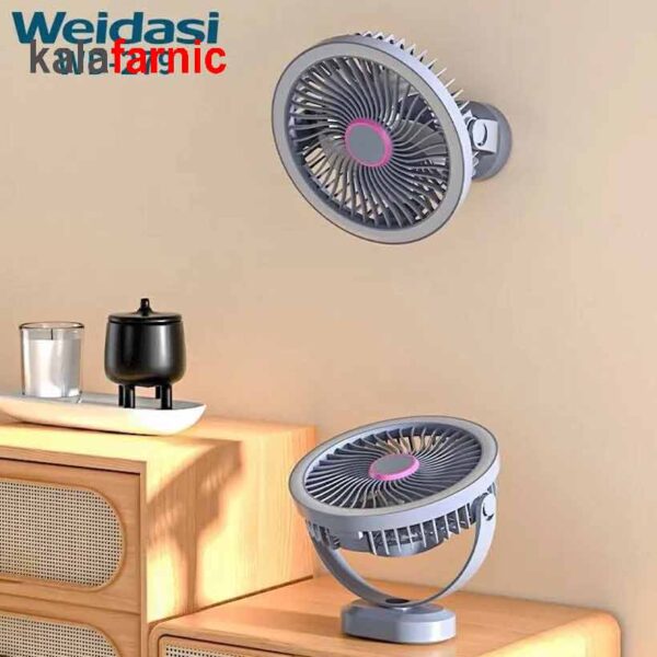 پنکه شارژی رومیزی ویداسی/WEIDASI مدل WD-279 - Image 6